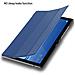 Custodia Per Tablet Compatibile Con Huawei Mediapad T5 10 (10.1"" Zoll) In Blu Scuro Jersey - Coperchio Protettiva Ultra Sottile Senza Funzione Auto Wake Up E Stand - Foto miniatura 8