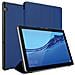 Custodia Per Tablet Compatibile Con Huawei Mediapad T5 10 (10.1"" Zoll) In Blu Scuro Jersey - Coperchio Protettiva Ultra Sottile Senza Funzione Auto Wake Up E Stand - Foto miniatura 10