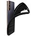Cover Samsung Galaxy S21 Silicone Gel Carbonio Metallo Spazzolato Nero - Foto miniatura 2