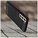 Cover Samsung Galaxy S21 Silicone Gel Carbonio Metallo Spazzolato Nero - Foto miniatura 4