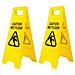 (confezione Da 2) Wet Floor Sign Frame A Segnaletica Di Sicurezza - Foto miniatura 1