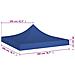 Tetto Per Tendone Per Feste 2x2 M Blu 270 G / m - Foto miniatura 4