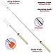 Barbecue Marshmallow Torrefazione Stick Set Di 8 Telescopica Allungabile Rotating Smores Spiedini Hot Dog Forcella Da 32 Pollici Bambini Camping Campfire Fire Pit Accessori 8 Pezzi (non Spiedi Di Bamb)  - Foto miniatura 2