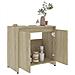 Mobile da Bagno Rovere Sonoma 60x33x61 cm Legno Multistrato - Foto miniatura 8