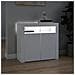 Credenza con Luci LED Bianca 80x35x75 cm - Foto miniatura 4