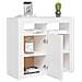 Credenza con Luci LED Bianca 80x35x75 cm - Foto miniatura 6