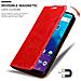 Cadorabo Custodia Compatibile Con Zte Blade V10 Vita In Rosso Mela - Coperchio Protettiva Con Chiusura Magnetica, Funzione Stand E Tasca Per Le Carte - Foto miniatura 7