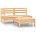 Set Salotto da Giardino 3 pz in Legno Massello di Pino - Foto miniatura 1