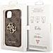 Pu 4g Metal Logo Case Fr Apple Iphone 14 - Brown (guhcp14s4gmgbr) - Foto miniatura 3