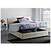 Letto Matrimoniale Bonella, Letto Contenitore Con Rivestimento In Tessuto, 100% Made In Italy, Apertura Frontale, Adatto Per Materasso Cm 160x200, Beige - Foto miniatura 1