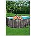 Piscina Ovale Effetto Legno Power Steel 610x366x122 5611r - Foto miniatura 6