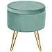 Pouf Contenitore Silas Velluto Verde Menta - Foto miniatura 3