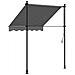 Lusso Casadino -  Tenda Da Sole Retrattile Antracite 150x150 Cm Tessuto E Acciaio - Foto miniatura 4
