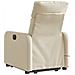 Poltrona Alzapersona Massaggiante Elettrica Crema in Tessuto - Foto miniatura 5
