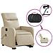 Poltrona Alzapersona Massaggiante Elettrica Crema in Tessuto - Foto miniatura 6