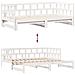 Letto Estraibile con Cassetti senza Materasso Bianco 90x190 cm - Foto miniatura 8