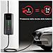 Cavo Ricarica Auto Elettrica Tipo 2 Con Spina Schuko, Ev Charger Caricatore Tipo 2 3.6 Kw, 6/8/10/13/16a Corrente Regolabile (iec 62196-2 | 5m, 3,6kw | 16a) - Foto miniatura 2