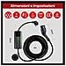 Cavo Ricarica Auto Elettrica Tipo 2 Con Spina Schuko, Ev Charger Caricatore Tipo 2 3.6 Kw, 6/8/10/13/16a Corrente Regolabile (iec 62196-2 | 5m, 3,6kw | 16a) - Foto miniatura 7
