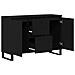 Credenza Nero Rovere 104x35x70 cm Legno Ingegnerizzato - Foto miniatura 5