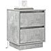 Comodino con luci LED grigio cemento 39x34.5x50 cm - Foto miniatura 3