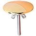 Copriforo Lavello: Sigillo Antigoccia & Tappo Decorativo Per Lavabo Cucina - Lega Di Zinco & Acciaio Inossidabile Gold - Foto miniatura 3