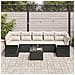 Set Divano da Giardino 8 pcs Nero, Crema 55 x 55 x 37 cm - Foto miniatura 3