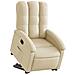 Poltrona Alzapersona Reclinabile Crema in Tessuto - Foto miniatura 3