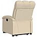 Poltrona Alzapersona Reclinabile Crema in Tessuto - Foto miniatura 5