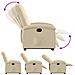 Poltrona Alzapersona Reclinabile Crema in Tessuto - Foto miniatura 7
