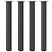 Gambe per tavolo da bar 4 pz Antracite 100-102 cm Acciaio - Foto miniatura 2