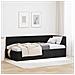 Cornice del letto ad angolo Nero 90 x 200 cm Velluto - Foto miniatura 2