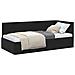 Cornice del letto ad angolo Nero 90 x 200 cm Velluto - Foto miniatura 3