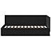 Cornice del letto ad angolo Nero 90 x 200 cm Velluto - Foto miniatura 5