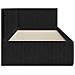 Cornice del letto ad angolo Nero 90 x 200 cm Velluto - Foto miniatura 6
