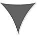 Vela ombreggiante impermeabile 3x3x3m Grigio scuro - Vela parasole da giardino - Foto miniatura 1