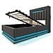 Letto Contenitore Innovativo, Illuminazione Led App, Usb Type-c, Design Moderno - Foto miniatura 2