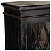 Credenza In Legno E Vetro Artigianale Nero 170x40x100 - Foto miniatura 7