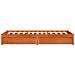 Struttura del letto 3 pcs Marrone cerato Legno di pino - Foto miniatura 6