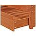 Struttura del letto 3 pcs Marrone cerato Legno di pino - Foto miniatura 7