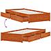 Struttura del letto 3 pcs Marrone cerato Legno di pino - Foto miniatura 8