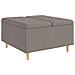 Pouf contenitore con cuscino Talpa 80 x 80 x 45 cm Tessuto - Foto miniatura 1