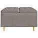 Pouf contenitore con cuscino Talpa 80 x 80 x 45 cm Tessuto - Foto miniatura 5
