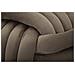 Pouf Softy In Velluto Grigio — 45×45×45 Cm - Foto miniatura 5