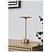Lampada Da Tavolo Lyneham Ricaricabile In Alluminio Ottone - Foto miniatura 7