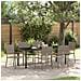 Set da Pranzo per Giardino con cuscino 7 pcs Grigio polyrattan - Foto miniatura 2