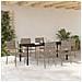 Set da Pranzo per Giardino con cuscino 7 pcs Grigio polyrattan - Foto miniatura 4