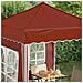 Tenda per feste a pop-up 195 x 195 x 245 cm Terracotta - Foto miniatura 4