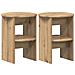 Mobile laterale 2 pcs Rovere Artigianale Ø40 x 50 cm - Foto miniatura 1