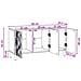 Mobile TV 99 x 34,5 x 50 cm Rovere Fumo Legno ingegnerizzato - Foto miniatura 8