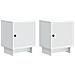 Armadio da Notte 2 pcs Bianco 43 x 34,5 x 50 cm - Foto miniatura 1